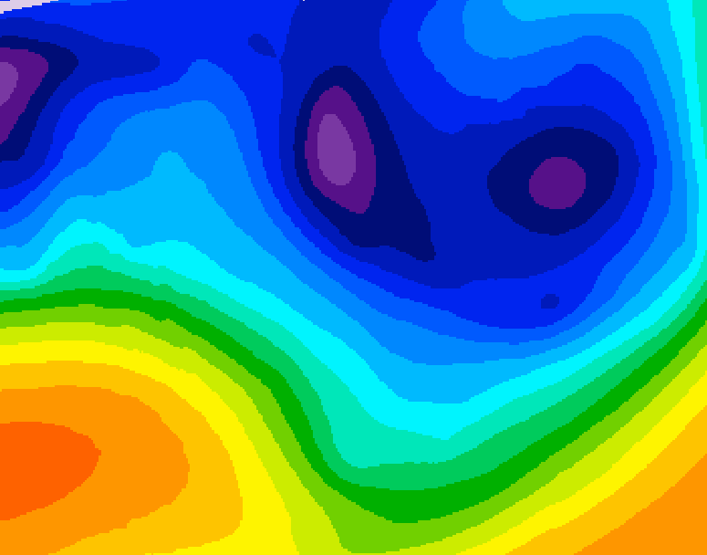 GDPS 500 millibar geopotential height 210 hour forecast chart for Canada based on 2026/01/06 0000Z data