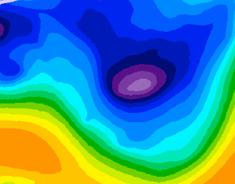 GDPS 500 millibar geopotential height 240 hour forecast chart for Canada based on 2026/01/06 0000Z data