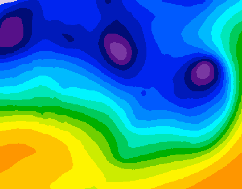 GDPS 500 millibar geopotential height 156 hour forecast chart for Canada based on 2026/01/06 1200Z data