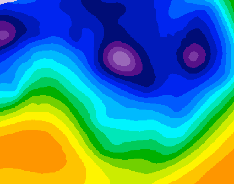 GDPS 500 millibar geopotential height 180 hour forecast chart for Canada based on 2026/01/06 1200Z data