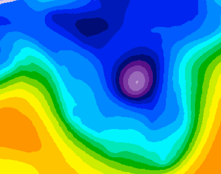 GDPS 500 millibar geopotential height 228 hour forecast chart for Canada based on 2026/01/06 1200Z data