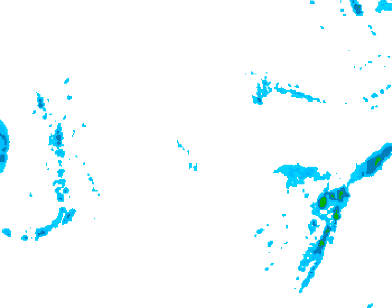 GDPS precipitation 132 hour forecast chart for Canada based on 2026/01/06 0000Z data