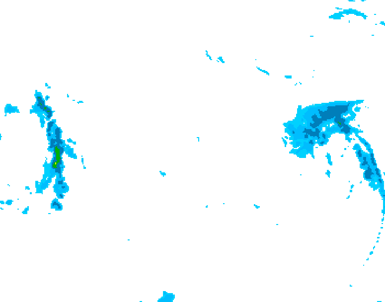 GDPS precipitation 156 hour forecast chart for Canada based on 2026/01/06 0000Z data