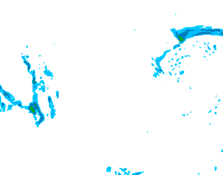 GDPS precipitation 180 hour forecast chart for Canada based on 2026/01/06 0000Z data