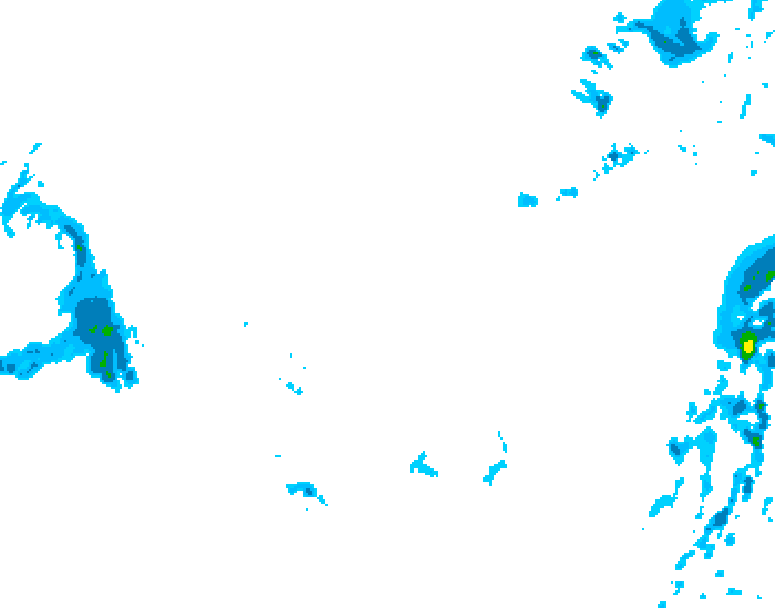 GDPS precipitation 240 hour forecast chart for Canada based on 2026/01/06 0000Z data