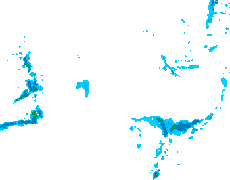 GDPS precipitation 108 hour forecast chart for Canada based on 2026/01/06 1200Z data