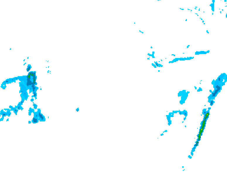 GDPS precipitation 132 hour forecast chart for Canada based on 2026/01/06 1200Z data