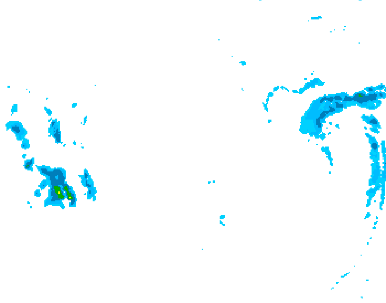 GDPS precipitation 150 hour forecast chart for Canada based on 2026/01/06 1200Z data
