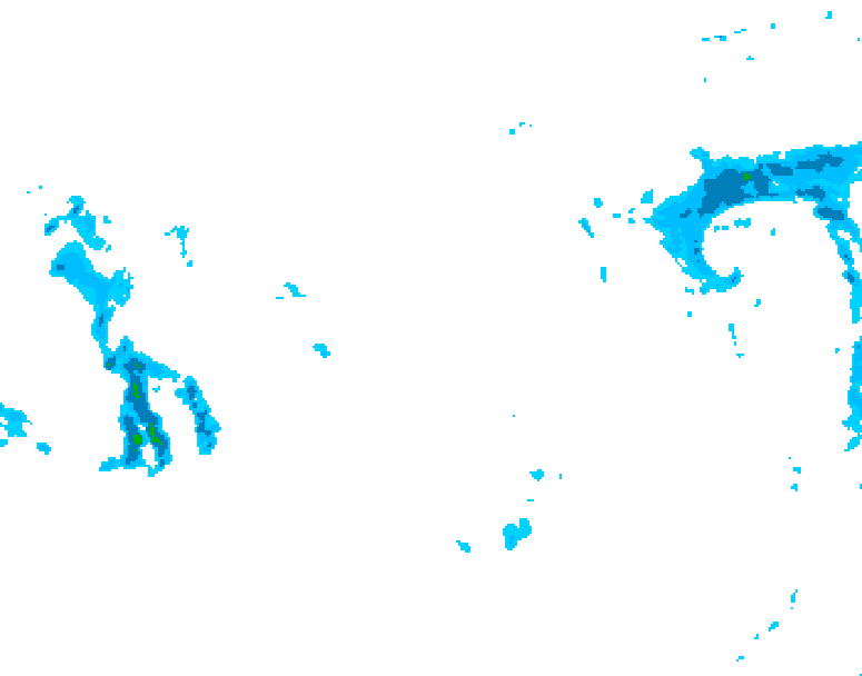 GDPS precipitation 156 hour forecast chart for Canada based on 2026/01/06 1200Z data
