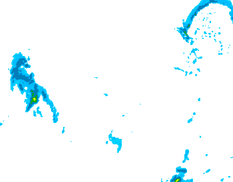 GDPS precipitation 180 hour forecast chart for Canada based on 2026/01/06 1200Z data