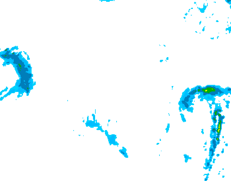 GDPS precipitation 228 hour forecast chart for Canada based on 2026/01/06 1200Z data