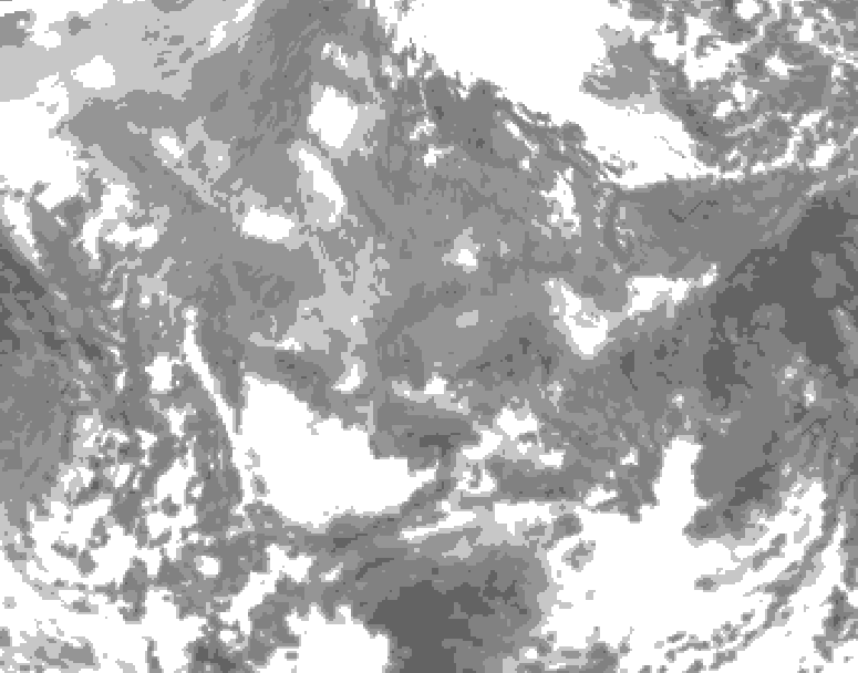 GDPS total cloud 060 hour forecast chart for Canada based on 2026/01/06 0000Z data