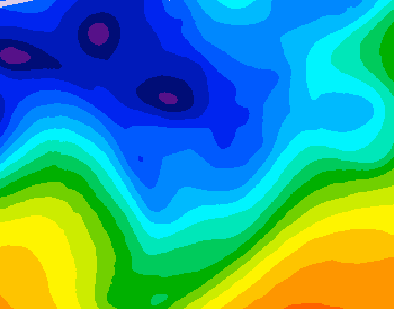 GDPS 500 millibar geopotential height 066 hour forecast chart for Canada based on 2026/01/07 0000Z data