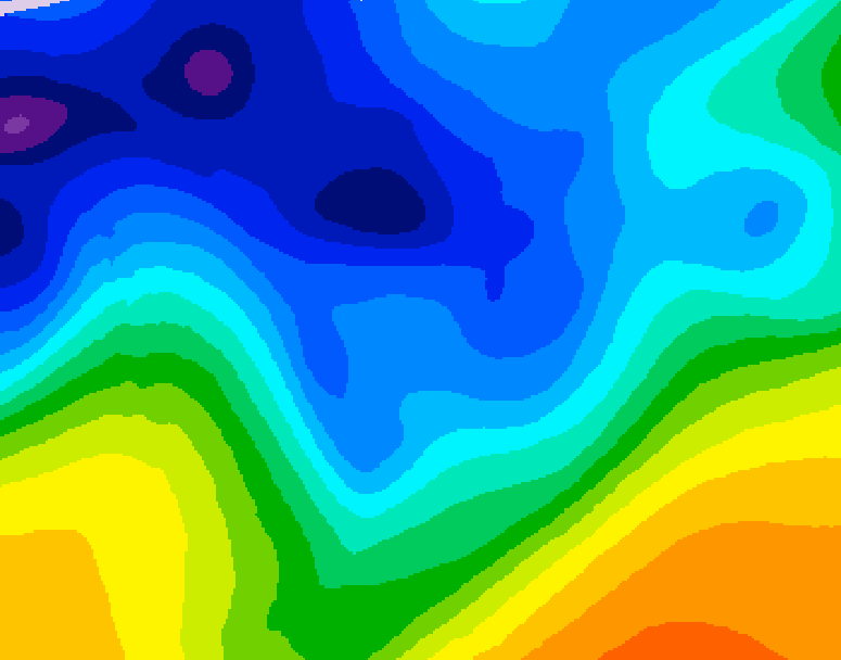 GDPS 500 millibar geopotential height 072 hour forecast chart for Canada based on 2026/01/07 0000Z data