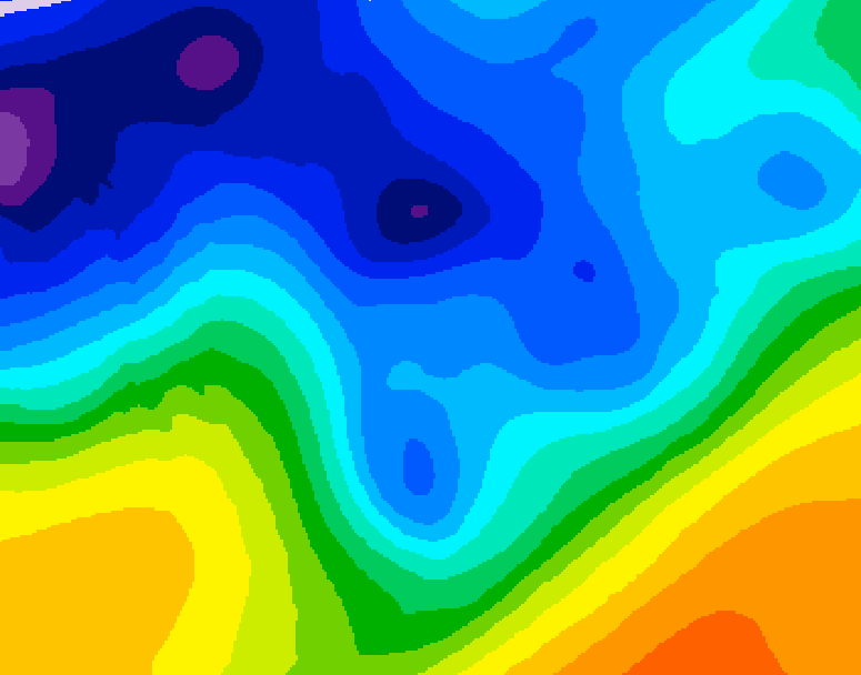 GDPS 500 millibar geopotential height 084 hour forecast chart for Canada based on 2026/01/07 0000Z data