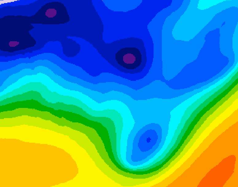 GDPS 500 millibar geopotential height 108 hour forecast chart for Canada based on 2026/01/07 0000Z data