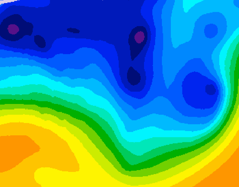 GDPS 500 millibar geopotential height 144 hour forecast chart for Canada based on 2026/01/07 0000Z data