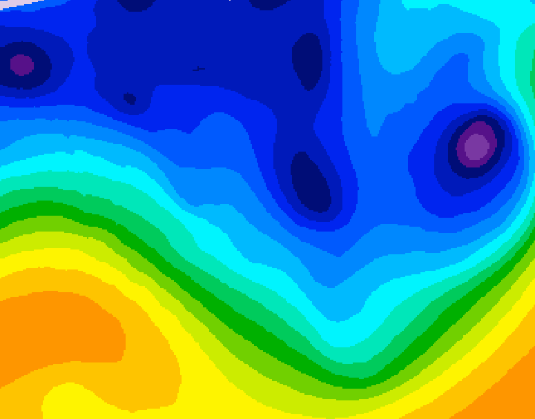 GDPS 500 millibar geopotential height 156 hour forecast chart for Canada based on 2026/01/07 0000Z data