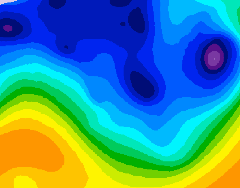 GDPS 500 millibar geopotential height 162 hour forecast chart for Canada based on 2026/01/07 0000Z data