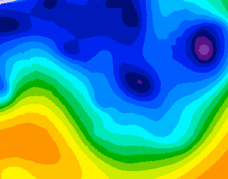 GDPS 500 millibar geopotential height 168 hour forecast chart for Canada based on 2026/01/07 0000Z data