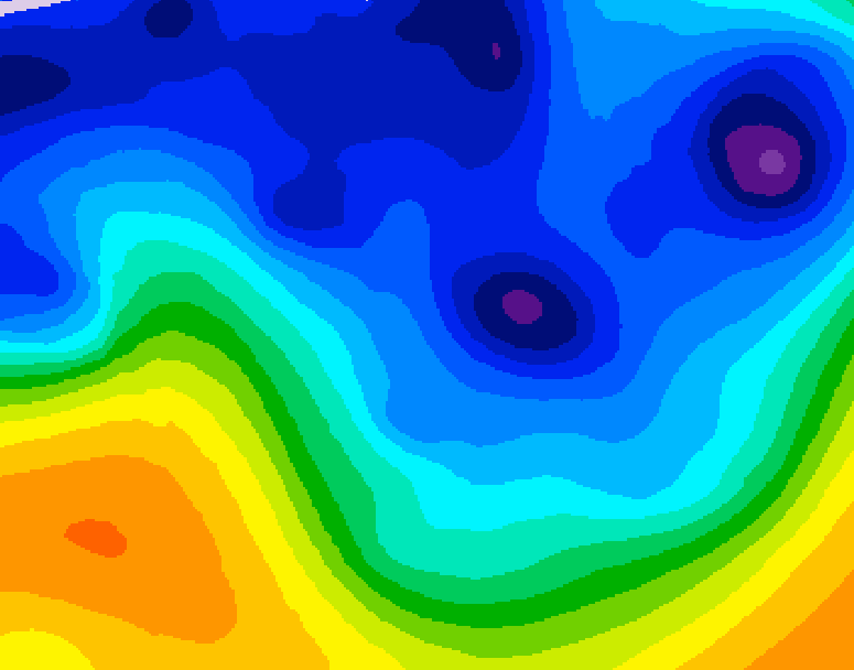 GDPS 500 millibar geopotential height 174 hour forecast chart for Canada based on 2026/01/07 0000Z data