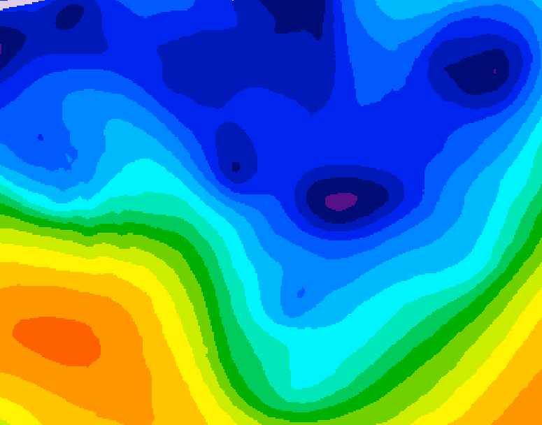 GDPS 500 millibar geopotential height 186 hour forecast chart for Canada based on 2026/01/07 0000Z data