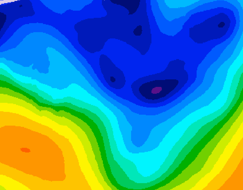 GDPS 500 millibar geopotential height 192 hour forecast chart for Canada based on 2026/01/07 0000Z data