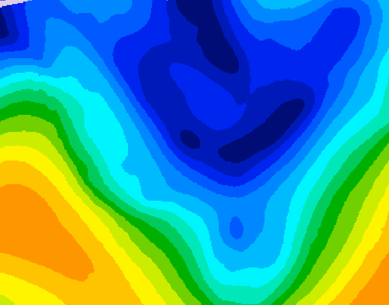 GDPS 500 millibar geopotential height 204 hour forecast chart for Canada based on 2026/01/07 0000Z data