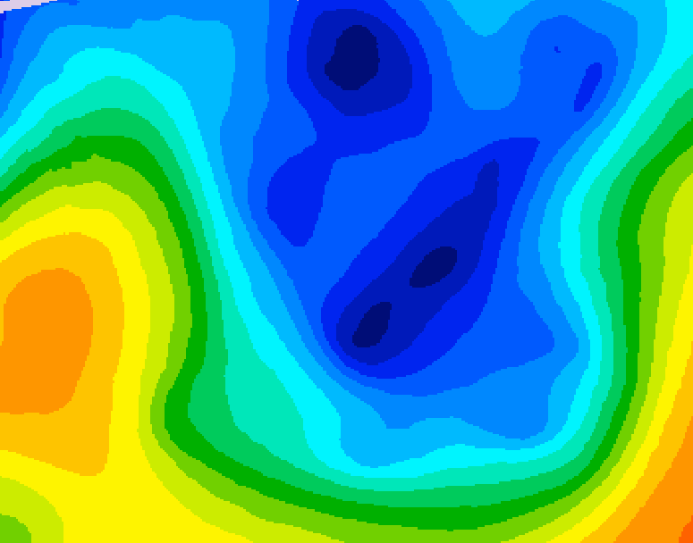 GDPS 500 millibar geopotential height 228 hour forecast chart for Canada based on 2026/01/07 0000Z data