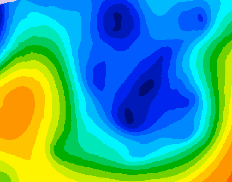 GDPS 500 millibar geopotential height 234 hour forecast chart for Canada based on 2026/01/07 0000Z data