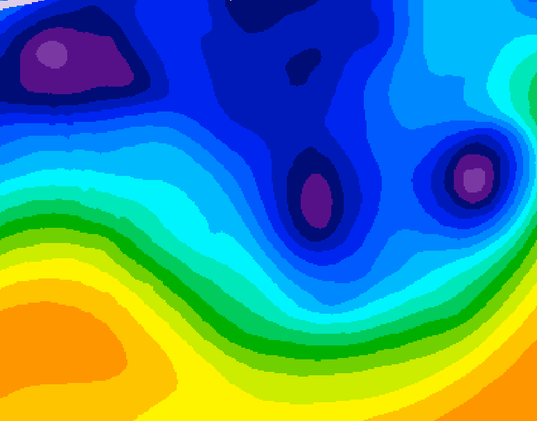 GDPS 500 millibar geopotential height 144 hour forecast chart for Canada based on 2026/01/07 1200Z data