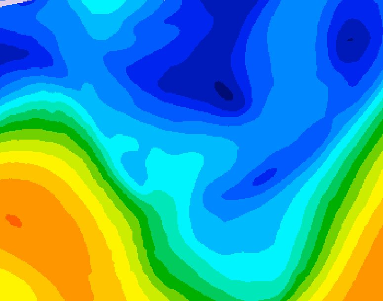 GDPS 500 millibar geopotential height 204 hour forecast chart for Canada based on 2026/01/07 1200Z data