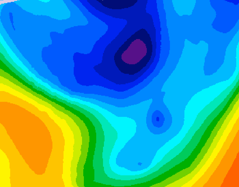 GDPS 500 millibar geopotential height 240 hour forecast chart for Canada based on 2026/01/07 1200Z data