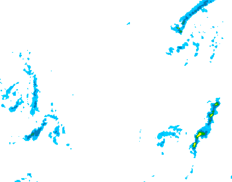 GDPS precipitation 006 hour forecast chart for Canada based on 2026/01/07 0000Z data