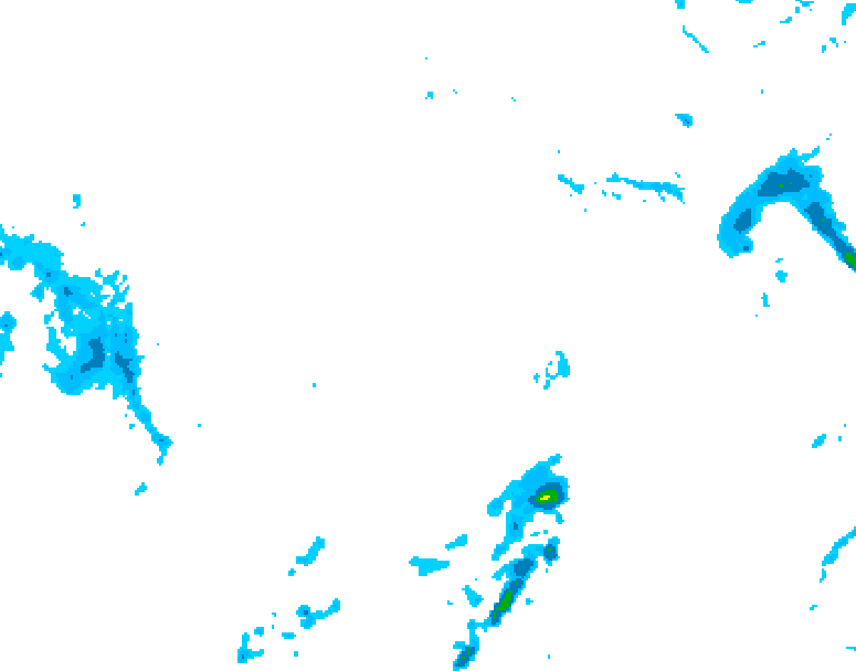 GDPS precipitation 054 hour forecast chart for Canada based on 2026/01/07 0000Z data