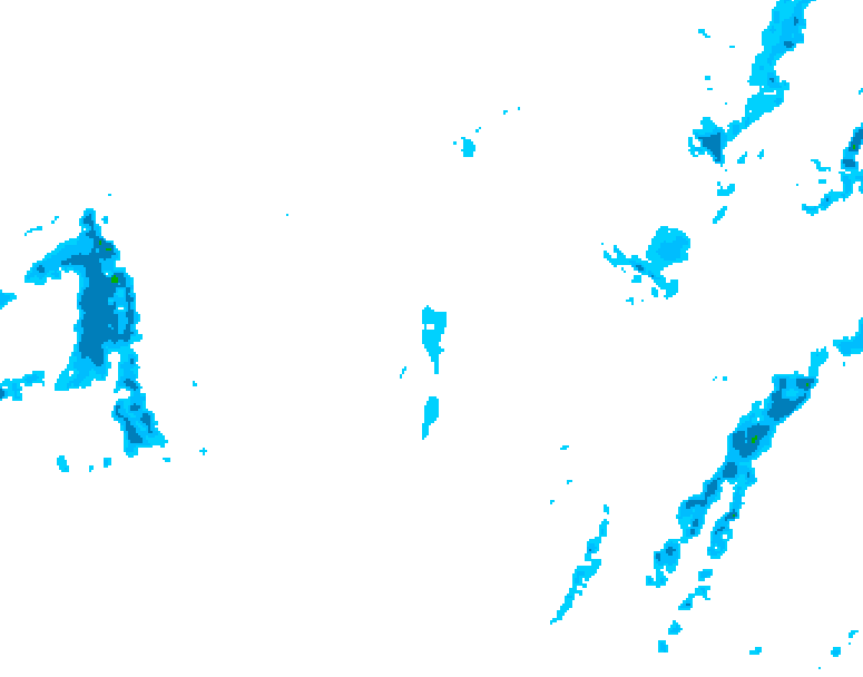 GDPS precipitation 114 hour forecast chart for Canada based on 2026/01/07 0000Z data