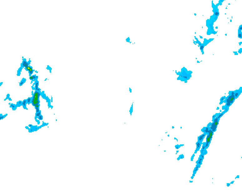 GDPS precipitation 120 hour forecast chart for Canada based on 2026/01/07 0000Z data