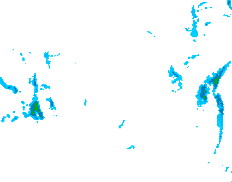 GDPS precipitation 138 hour forecast chart for Canada based on 2026/01/07 0000Z data