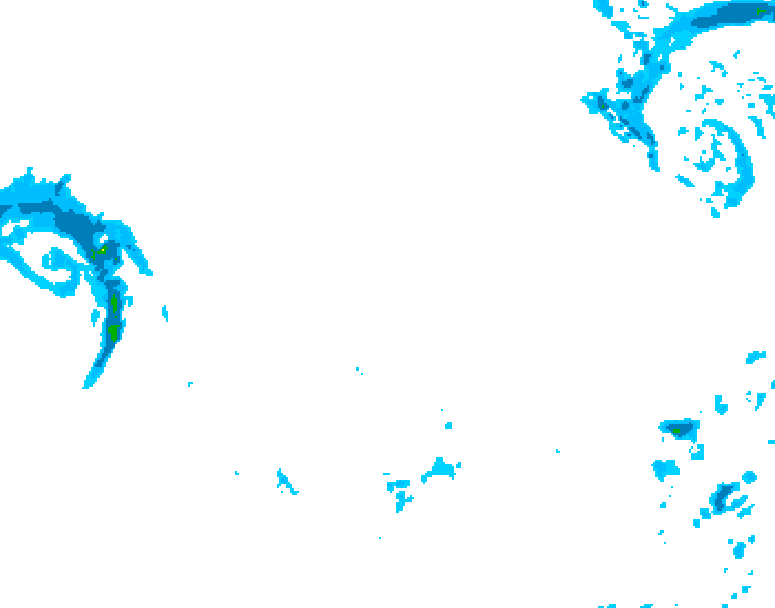 GDPS precipitation 174 hour forecast chart for Canada based on 2026/01/07 0000Z data