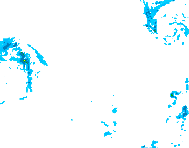 GDPS precipitation 180 hour forecast chart for Canada based on 2026/01/07 0000Z data