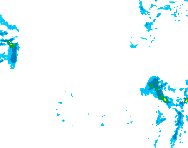 GDPS precipitation 222 hour forecast chart for Canada based on 2026/01/07 0000Z data