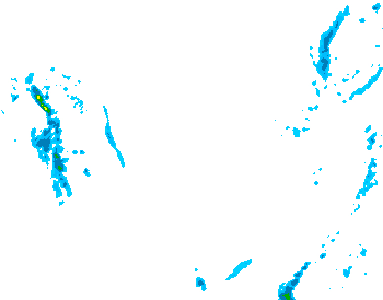 GDPS precipitation 174 hour forecast chart for Canada based on 2026/01/07 1200Z data