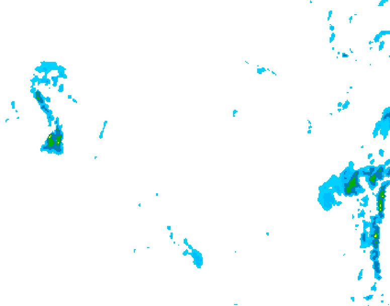 GDPS precipitation 222 hour forecast chart for Canada based on 2026/01/07 1200Z data