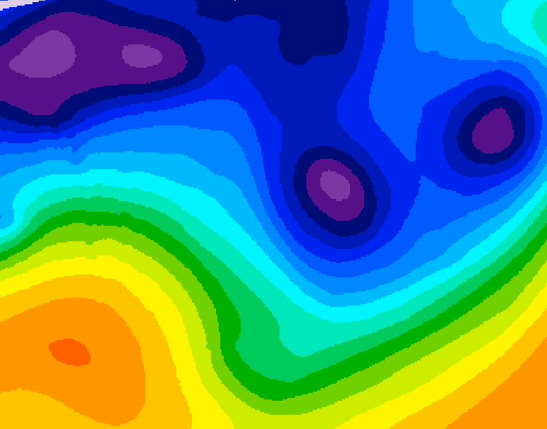 GDPS 500 millibar geopotential height 144 hour forecast chart for Canada based on 2026/01/08 0000Z data