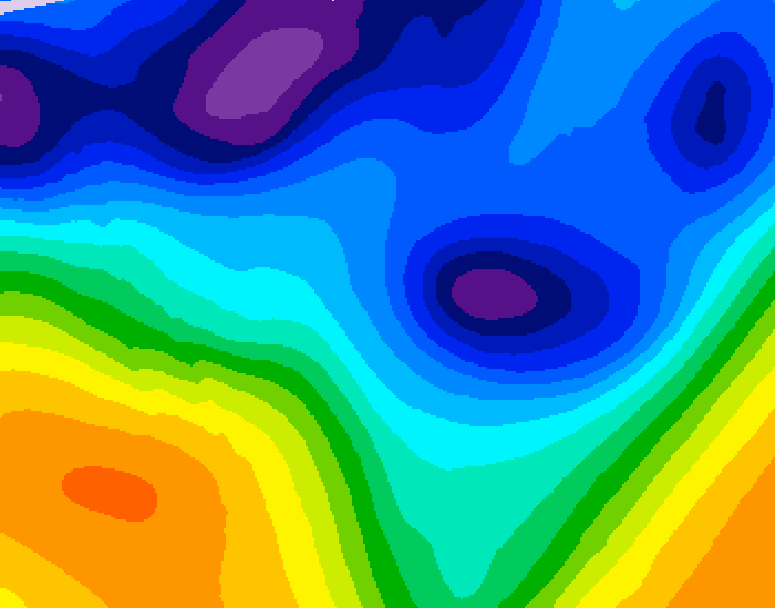 GDPS 500 millibar geopotential height 168 hour forecast chart for Canada based on 2026/01/08 0000Z data