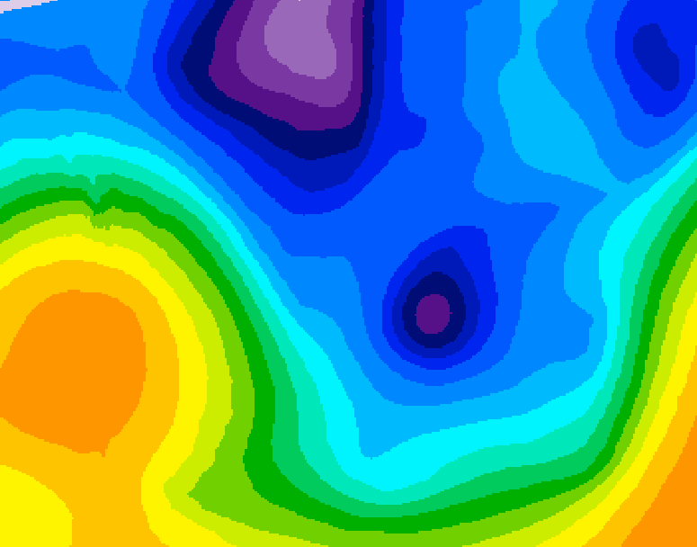 GDPS 500 millibar geopotential height 204 hour forecast chart for Canada based on 2026/01/08 0000Z data
