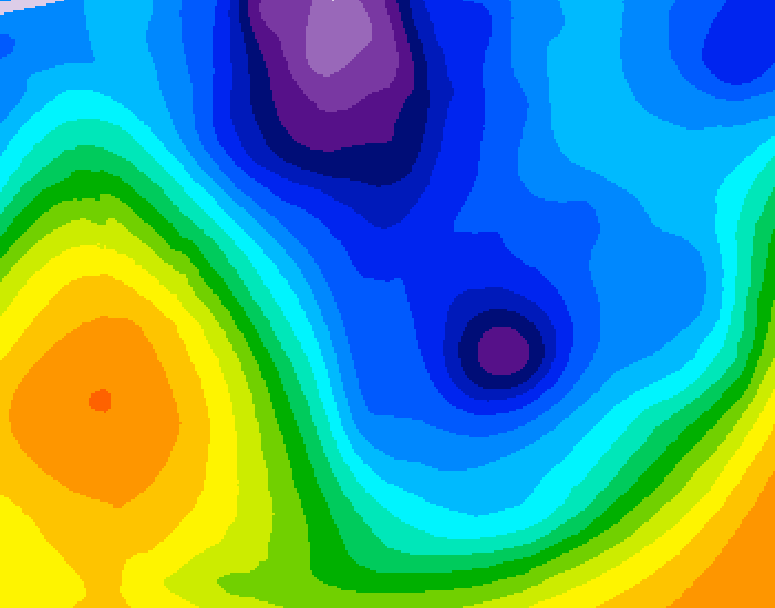 GDPS 500 millibar geopotential height 216 hour forecast chart for Canada based on 2026/01/08 0000Z data