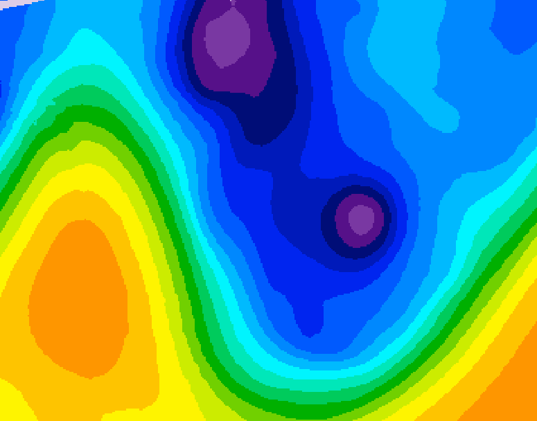 GDPS 500 millibar geopotential height 234 hour forecast chart for Canada based on 2026/01/08 0000Z data