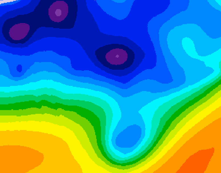 GDPS 500 millibar geopotential height 066 hour forecast chart for Canada based on 2026/01/08 1200Z data
