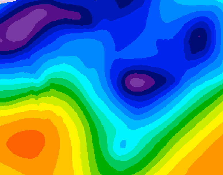 GDPS 500 millibar geopotential height 144 hour forecast chart for Canada based on 2026/01/08 1200Z data